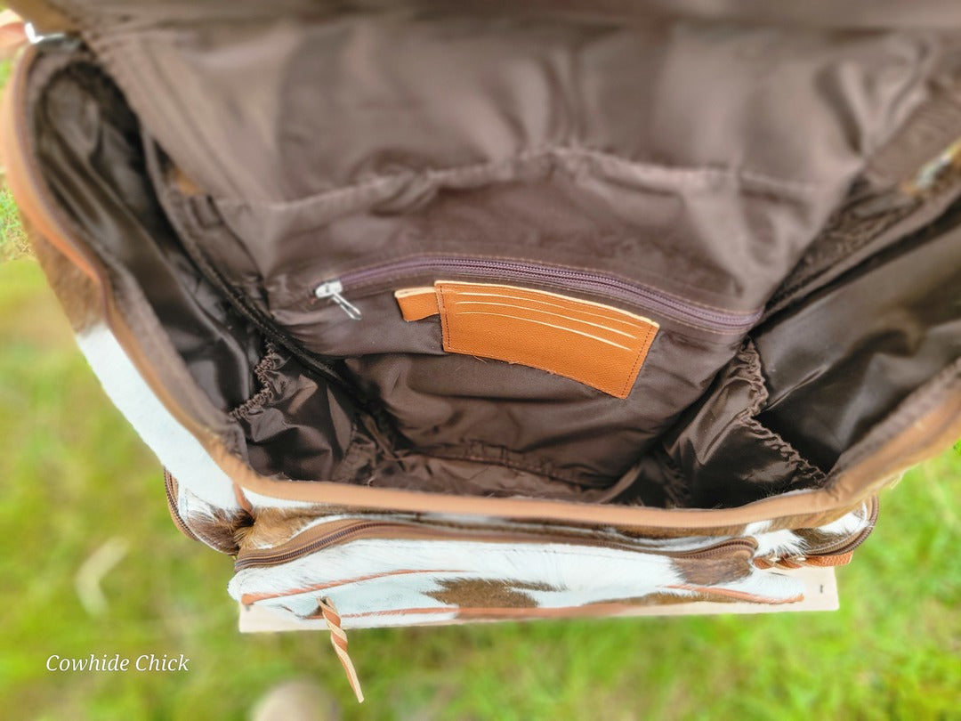 Leather Cowhide Backpack