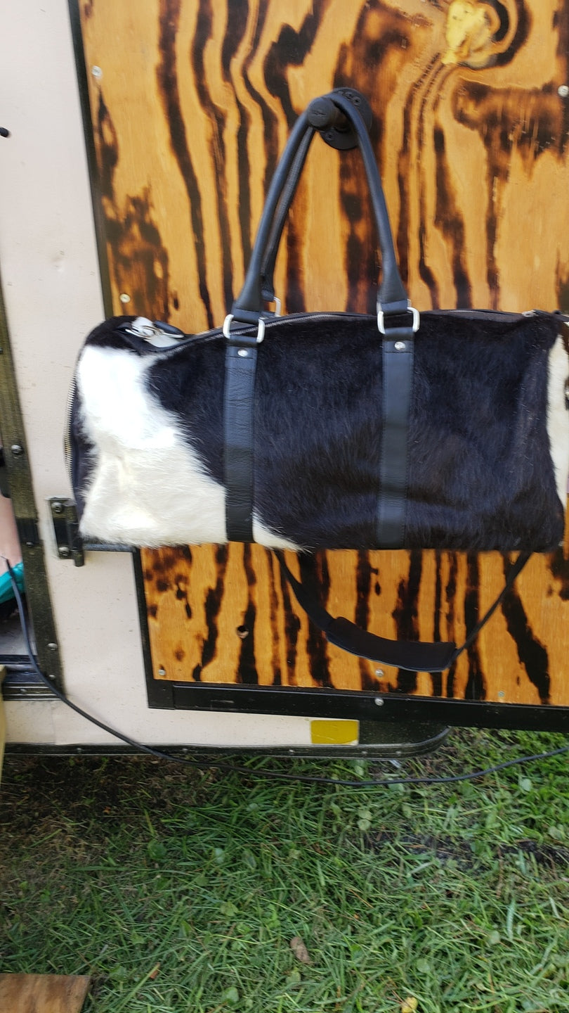 Black And White Duffle Bag