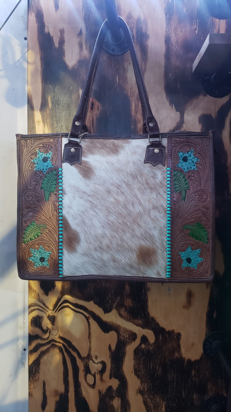 Cleopatra Hand-Tooled Bag