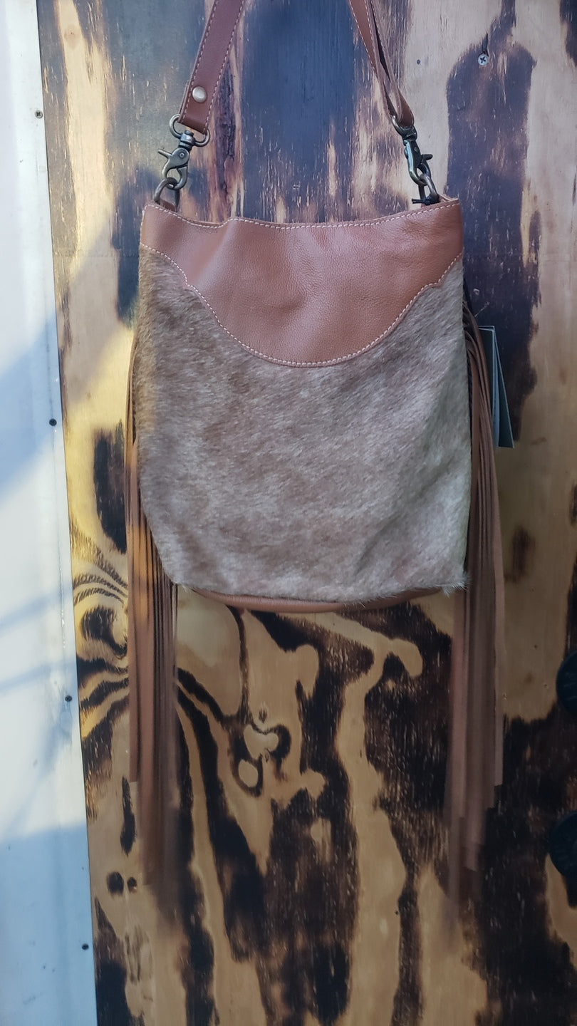 Raw Umber Cowhide Tooled