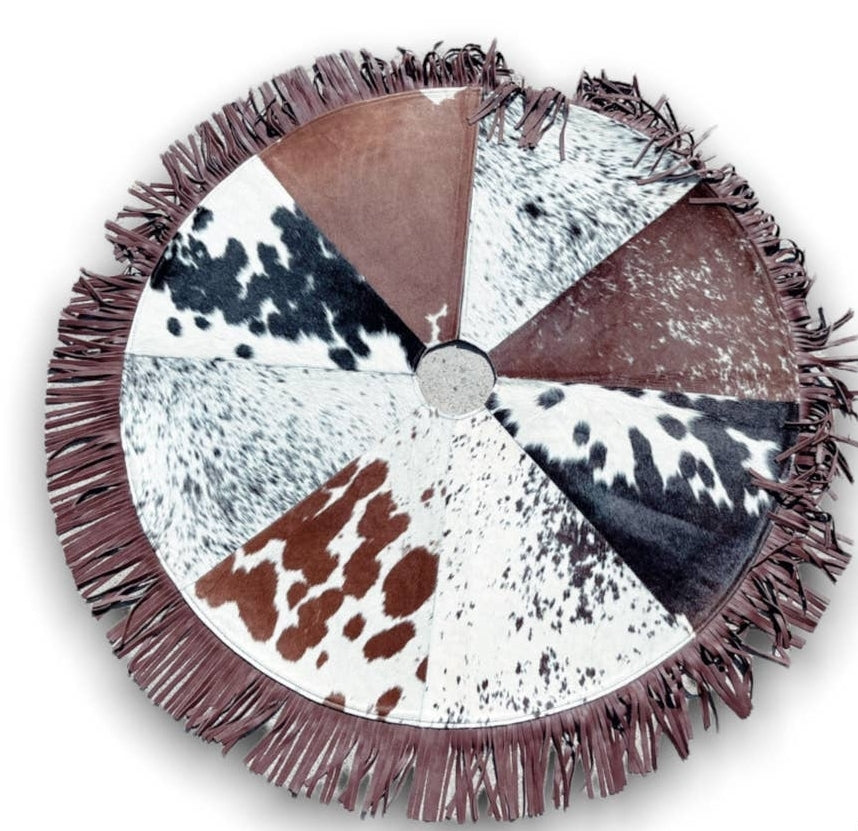 Christmas Tree Skirts - Brown Fringe