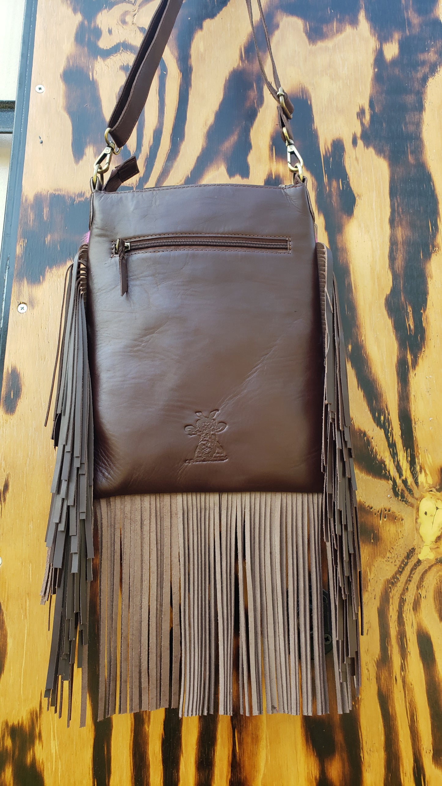 Juliet Crossbody W/ Fringe-PINK