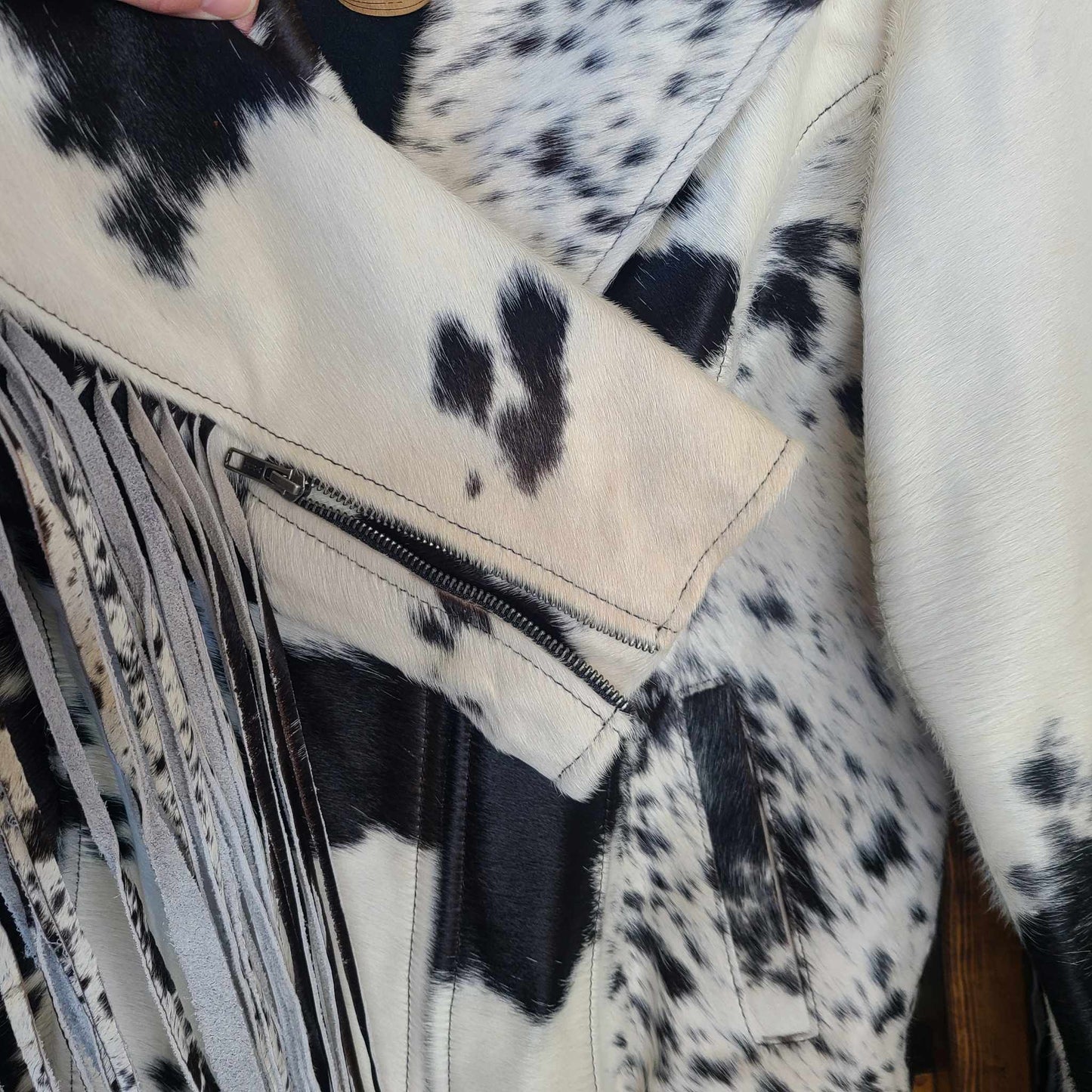 Fringe Cowhide Jacket- 2x
