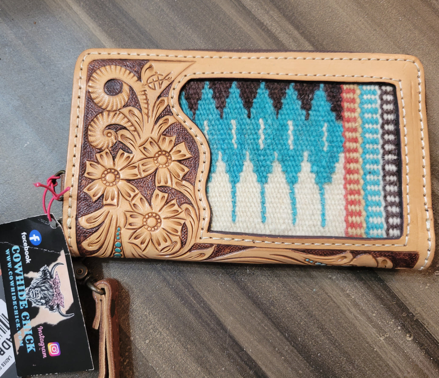 WOVEN AZTEC WRISLET BLUE
