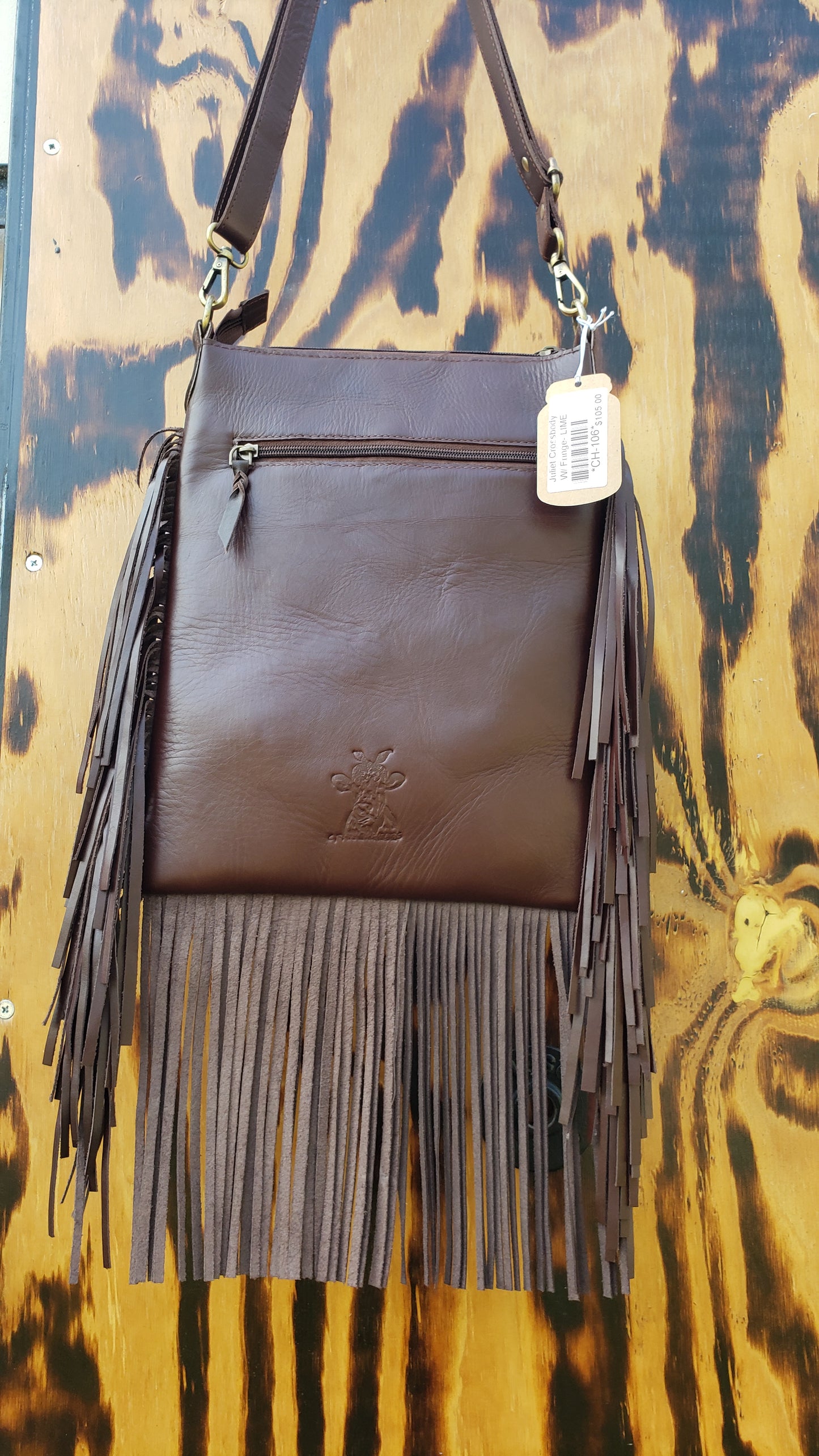 Juliet Crossbody W/ Fringe- LIME