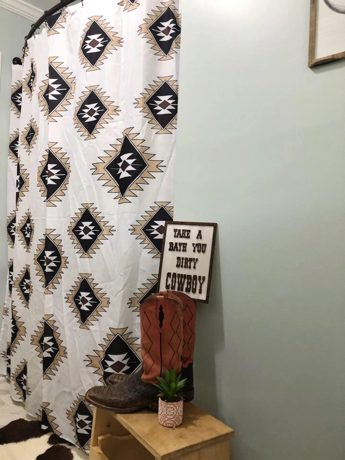 Western Shower Curtain - Southwestern Neutrals