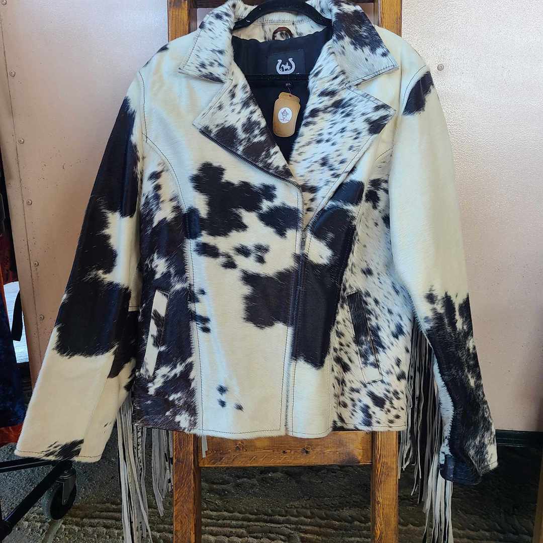 Fringe Cowhide Jacket- 2x