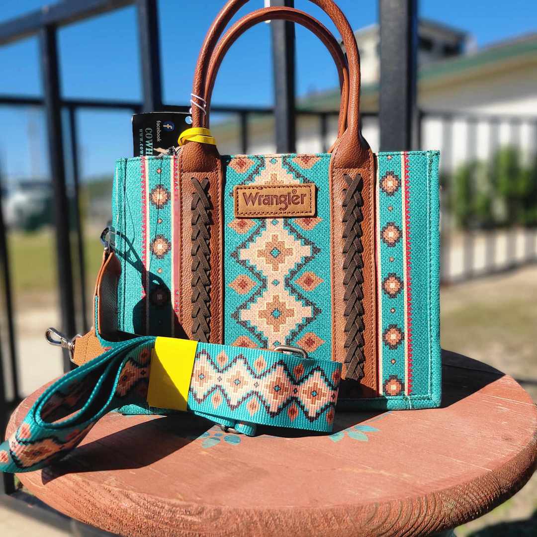 Wrangler mini tote Turquoise