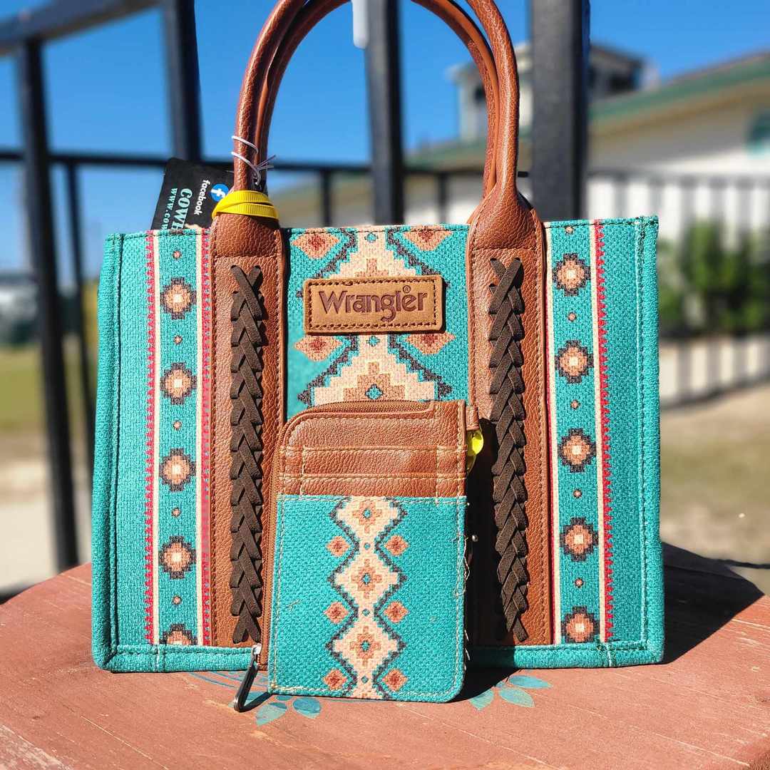 Wrangler mini tote Turquoise