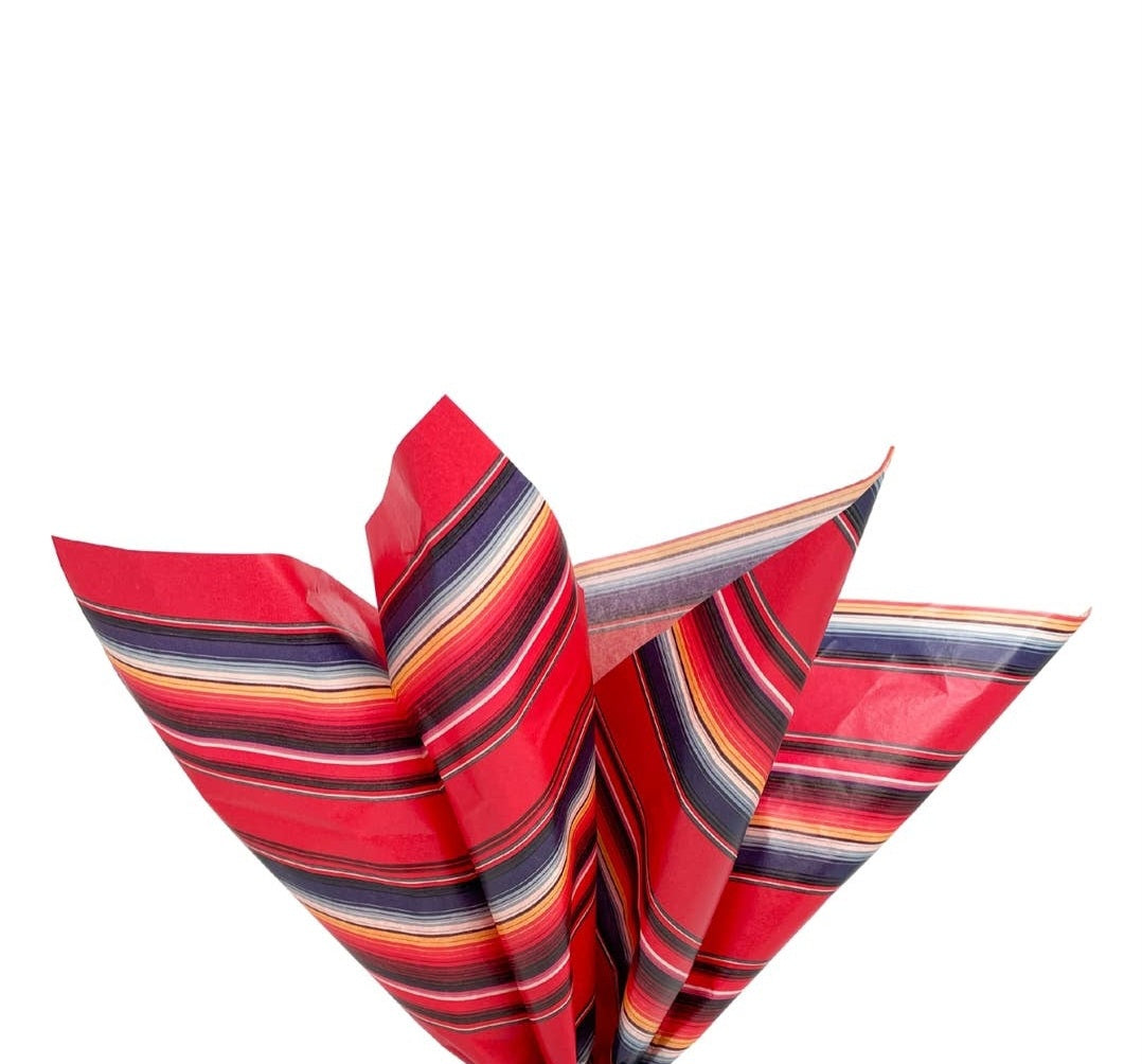 Red Serape Print Tissue Paper (Pack of 6)