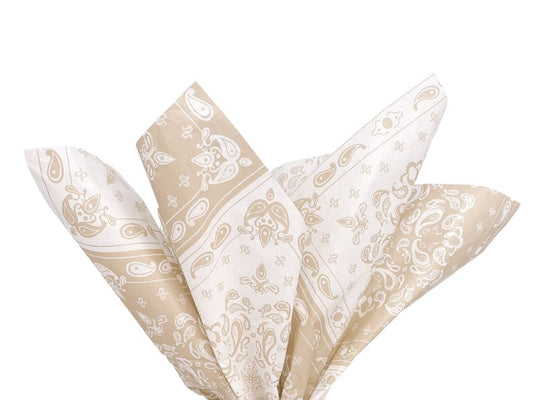 Dusty Champagne Bandana Tissue Paper (Pack of 6)