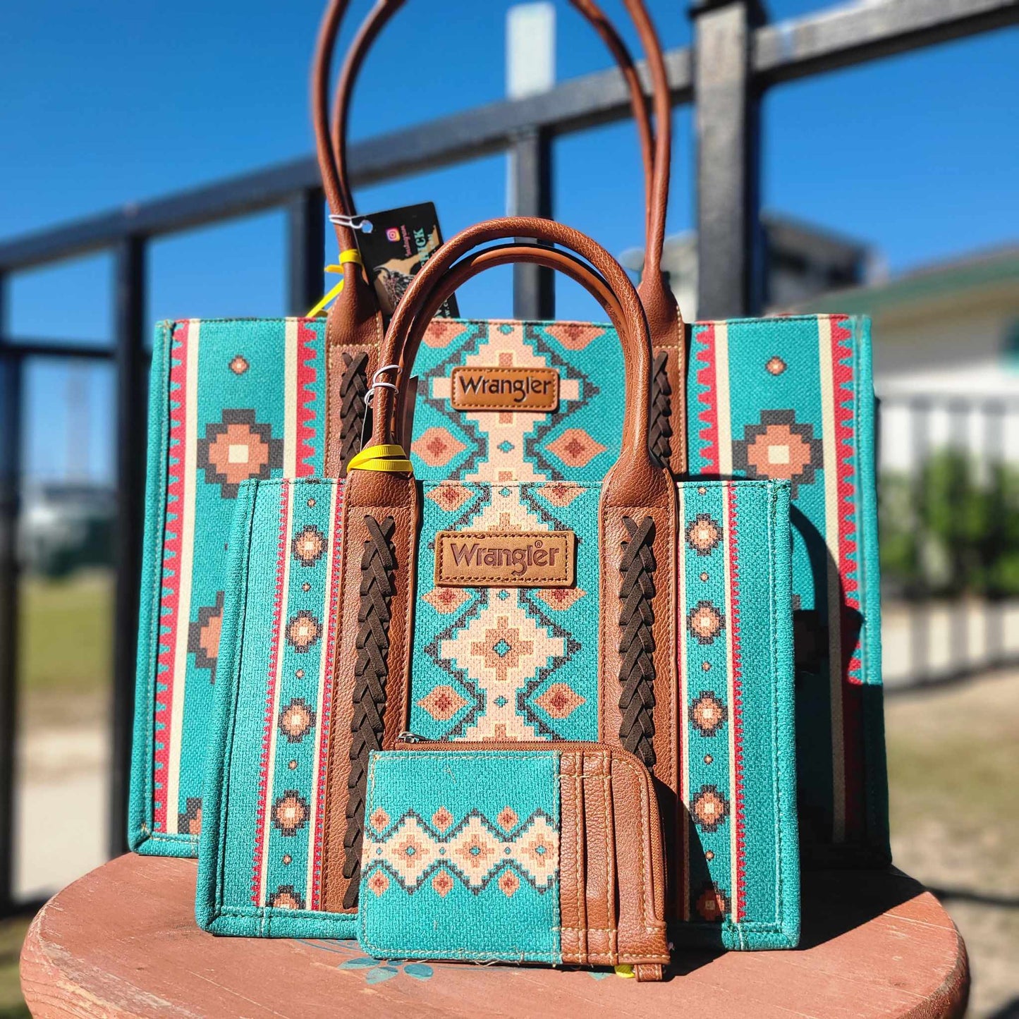 Wrangler mini tote Turquoise