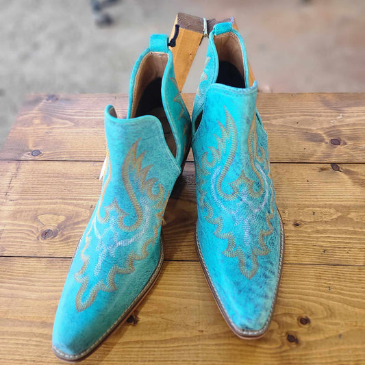 Westerly Western Leather Booties SIZE 10