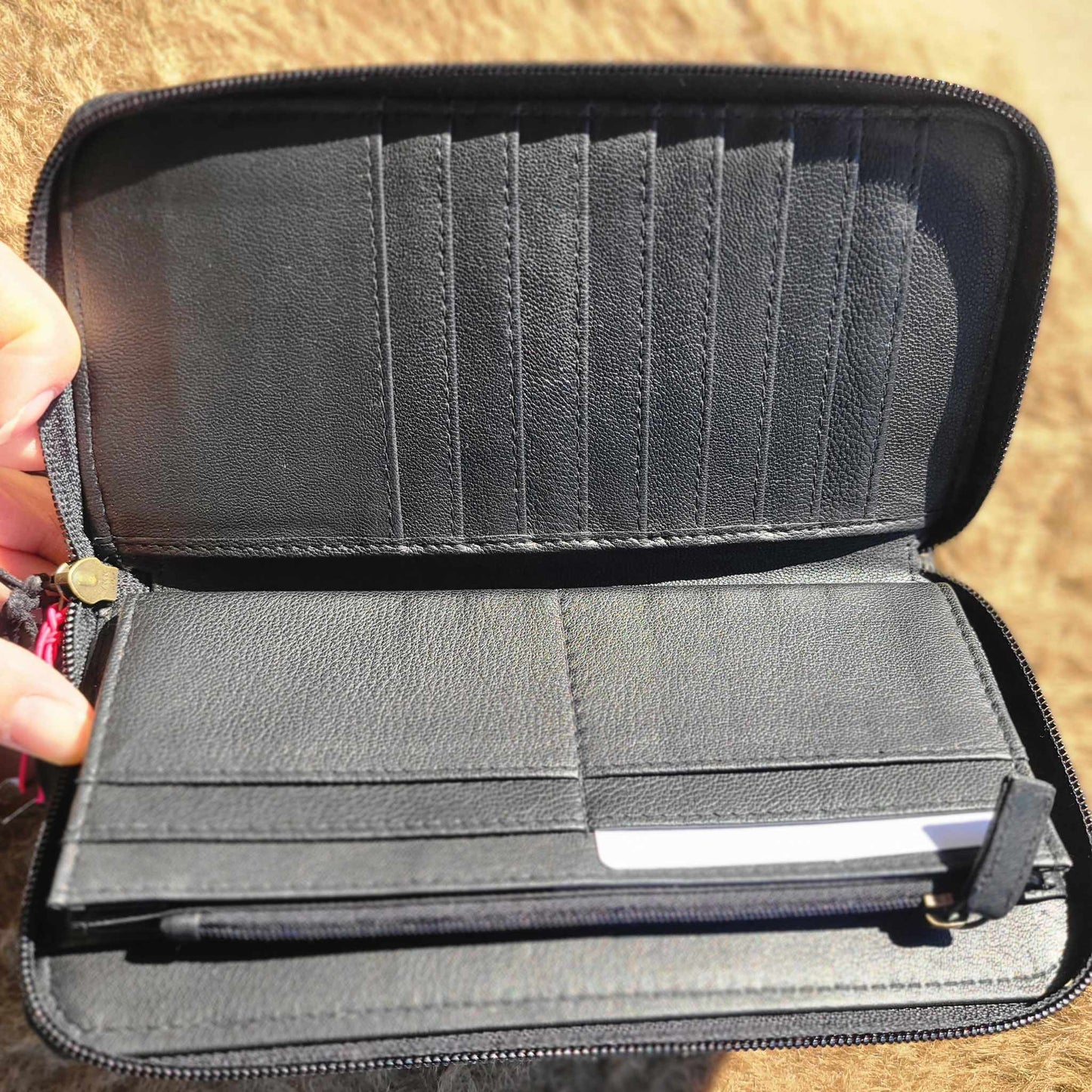 Spirit of the Herd Hand-Tooled Wallet